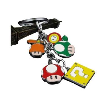 Imagem de Chaveiro De Desenho Animado Super Mario Toad Question Mark Block, Corr
