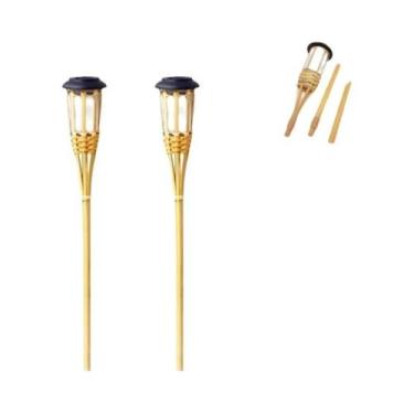 Imagem de Lâmpadas LED Solares À Prova d'Água Com Efeito De Chama, Artesanais Em