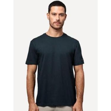 Imagem de Camiseta Calvin Klein Jeans Masculina Patch CK Lateral Azul Marinho-Masculino