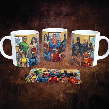 Imagem de Caneca de Porcelana Dc Comics Estampa 19 para Bebidas Quentes com 325ML Decorada Apta p...