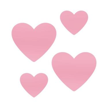 Imagem de Adesivo Vinílico Corações Decorativos Parede Quarto, Sala - Deliparts,