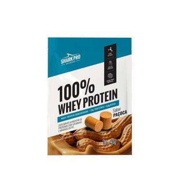 Imagem de Whey 100% - 1 Sachê 40g Paçoca - Shark Pro-Masculino