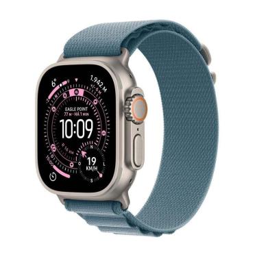Imagem de Apple Watch Ultra 3 GPS + Cellular Caixa de Titânio 49mm Pulseira Loop Alpina G-Unissex