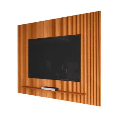 Imagem de Painel Para TV Até 75 Polegadas Ripado Impressão 3D Avante 1,79m Cedro EDN