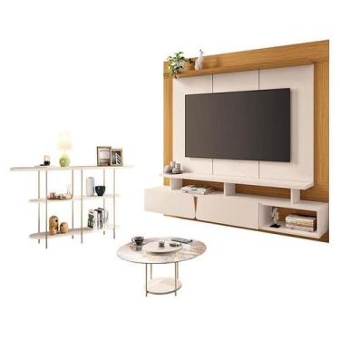 Imagem de Home Suspenso Zenith com Mesa de Centro Sky com Tampo de vidro e Apara