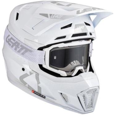Imagem de Capacete Leatt 7.5 - Brinde Óculos 4.5 Velocity, Branco, 62