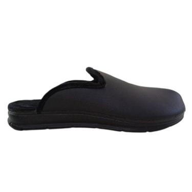 Imagem de Pantufa Pegada Masculina em Microfibra Preto 16600104, Preto, 39