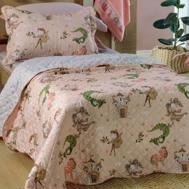 Imagem de Kit Cobre-Leito Infantil Solteiro 2 peças Microfibra Princesa - Appel