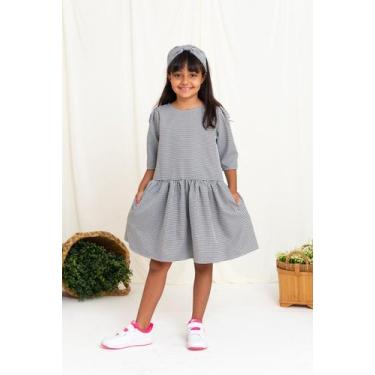Imagem de Vestido Xadrez Infantil - Atelie Fashion, 4