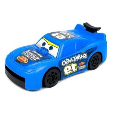 Imagem de Carrinho de Brinquedo Lança Discos 4 Un. McQueen Infantil - Dexin, Azu