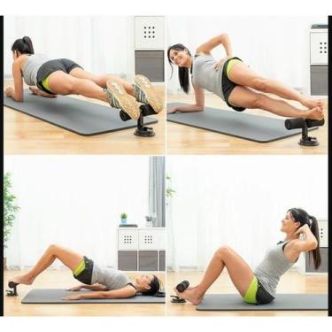 Imagem de Roda Abdominal Fitness Fortalecimento Core Exercicio Treino Academia E