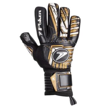 Imagem de Luva De Goleiro Poker Profissional Futebol Neo 2 Lançamento, Preto, 10