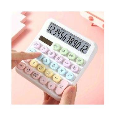 Imagem de Calculadora Fofa Escolar Multi Função Branca - KK-2278 - Pronto Print