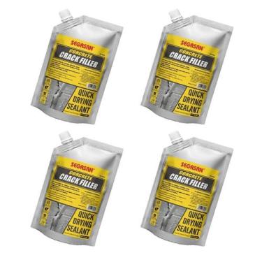 Imagem de Selante De Trinca Kit 4 Uni Rachadura Autonivelante Impermeavel Obra C