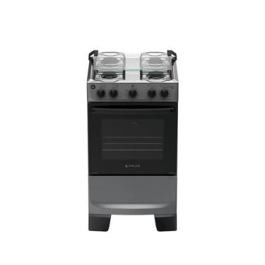 Imagem de Fogão 4 Bocas Titanium com Mesa Inox Atlas Mônaco Plus Bivolt, Titaniu