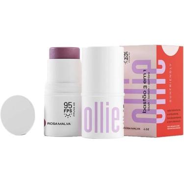 Imagem de Protetor Solar Ollie Blush, Batom e Sombra FPS 95 Rosa Malva