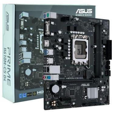 Imagem de Placa Mãe Prime H610M-CS D4 Socket 1700 VGA DDR4 Alto Desempenho para Uso Profissional e Pessoal Asus