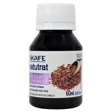Imagem de Óleo de Linhaça 100% Vegano Natutrat Skafe 60ml para Cabelos