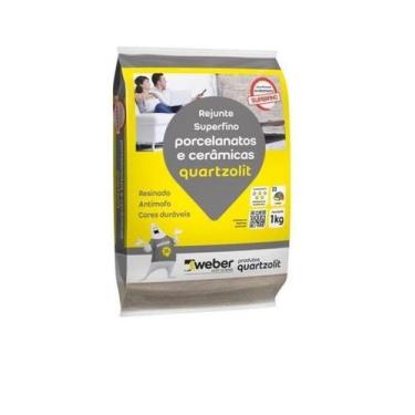 Imagem de Rejunte Porcelanatos Marrom Café 1kg Quartzolit