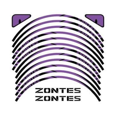 Imagem de Adesivos Refletivos Para Rodas De Scooter De Aventura Para ZONTES 150X