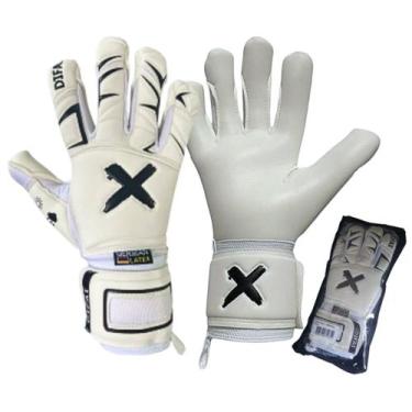 Imagem de Luva de Goleiro Profissional Difai Wall 3 -, Branco, 6