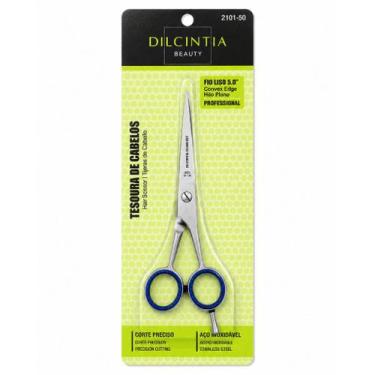 Imagem de Tesoura Para Cabelos, Corte Fio Liso 5.0 Aço Inox Cromado, Linha Profi