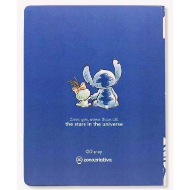 Imagem de Caderno de planejamento capa dura Disney Stitch Licenciado Cor:azul - 