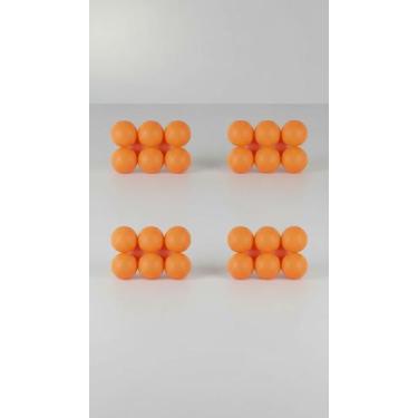 Imagem de Kit 24 Bolas Ping Pong 40mm 3 Estrelas Laranja - Congratulations Store