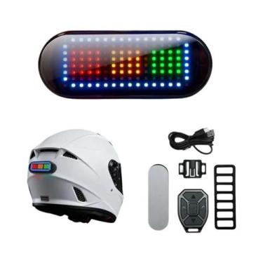 Imagem de Luz De Advertência Para Capacete De Motocicleta Para Passeios Noturnos