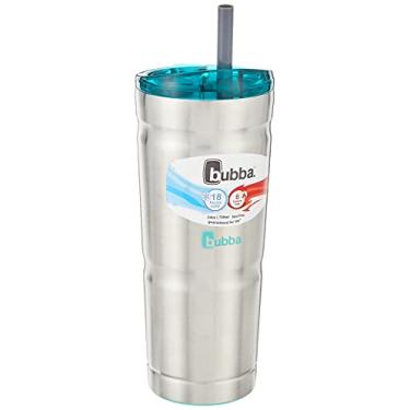 Imagem de Copo térmico de aço inoxidável Bubba Straw Envy, 710 ml, tampa azul-petróleo