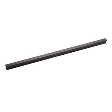 Imagem de Hickory Hardware Puxadores de armário de cozinha, puxador de gaveta para portas e gavetas de cômoda, ferragens para banheiro, orifício central de 30 cm, ônix plano, coleção simplificada