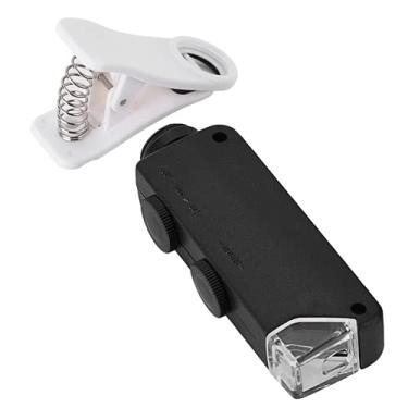 Imagem de Haowecib Lente de microscópio de zoom, lente de microscópio universal, prática e prática para moedas de joias, selos, antiguidades, biologia para celular
