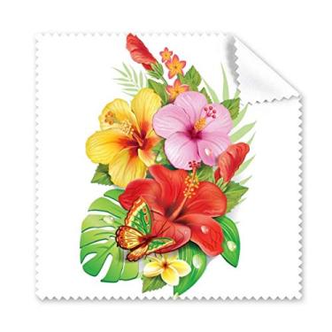 Imagem de Buquê de flores borboleta, melhor desejo, pano de limpeza para celular, 5 peças