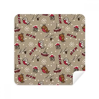 Imagem de Tecido de camurça para limpeza de tela de pano de limpeza de casa Floco de neve Bird Sugar Snowflake Pacote com 2