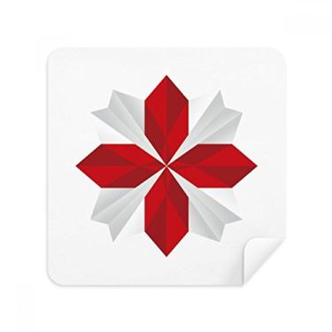 Imagem de Tecido de camurça com estampa de flores de origami abstrato de Natal, 2 unidades