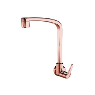 Imagem de Torneira Plástica Lorenzetti Flatt 1168 F71 de Parede Rose Gold