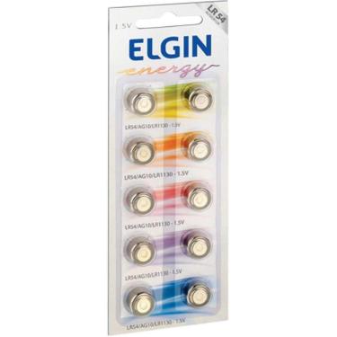 Imagem de Bateria Elgin Lr54 1.5v com 10 Unidades Ag10 Lr1130