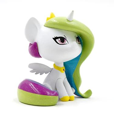 Imagem de My Little Pony Boneco colecionável WeLoveFine da Princesa Celestia Brony MLP Hasbro Studio Chibi Series 2 edição limitada