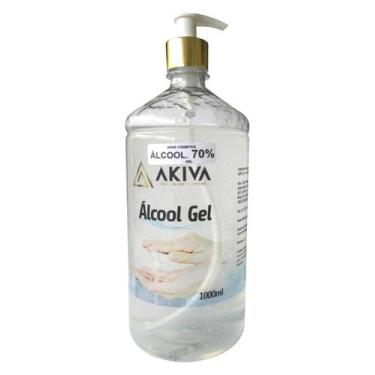 Imagem de Álcool Gel 70% Hidratante C/ Minerais Do Mar Morto 1000ml  - Akiva Cos