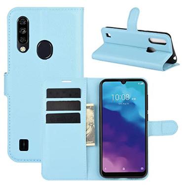 Imagem de YUNCHAO Caixa de telefone Para ZTE Lâmina A7 2020 Versão Fingerprint Litchi Textura Horizontal Flip Caixa Protetora com suporte e Cartão Slots & Carteira capa para celular