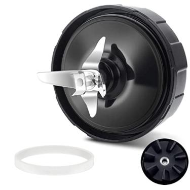 Imagem de Para Ninja Blender Blade Peças de Reposição 7 barbatanas compatíveis com Nutri Ninja Auto iQ BL450-30 BL642-30 BL482-30 BL682-30 SS401 com juntas de borracha de silicone anel de vedação acessório