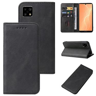 Imagem de For Sharp Aquos Sense 4 Magnetic Closure Leather Phone Case