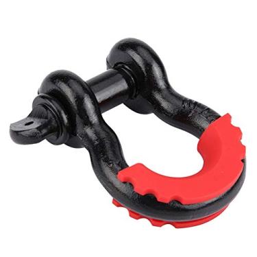 Imagem de Suuonee Manilha de carro, 1,9 cm 4,75 T design de trava anel D manilha com bainha para SUV