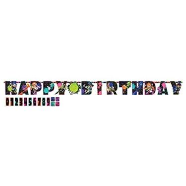 Imagem de Splatoon® Jumbo Letter Birthday Banner - 1 pc