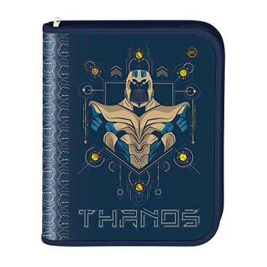 Imagem de Avengers Thanos Fichário Universitário com Zíper - 48 Folhas - 10 Divisórias - Púrpura Escuro