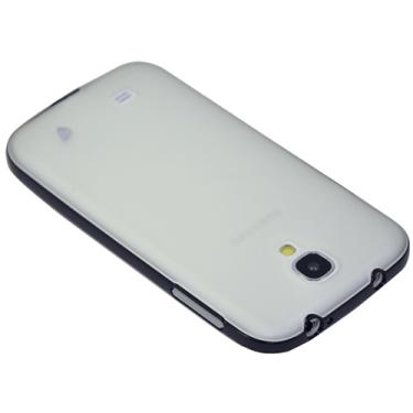 Imagem de Capa para Celular para Galaxy S4 em TPU e Acrílico PC Frame Transparente e Preta - Driftin
