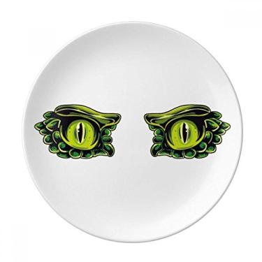 Imagem de Placa de decoração de olhos de monstro com desenho de animal, decoração de porcelana Salver louças de jantar