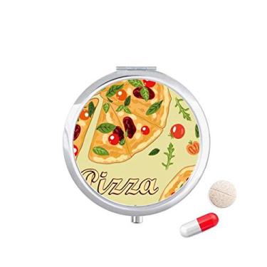 Imagem de Caixa de armazenamento de medicamentos Pizza Italy para alimentos de tomate e folhas