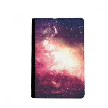 Imagem de Carteira rosa Nebulosa Golden Planet Linda estética Porta-passaporte Notecase Burse Capa carteira carteira porta-cartões
