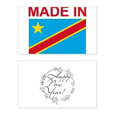 Imagem de Cartão de felicitações Made In Congo Country Love New Year Festival Bless Message Present
